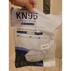 60PCS KN95 Adult Face Mask 5 Layer Cup Dust Particular Safety Respirator Black